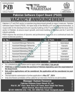 Pakistan Software Export Board PSEB Jobs 2024r